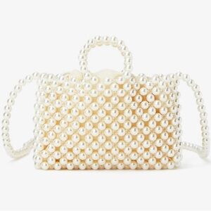 🤩 ZARA Elegant Mini Pearl Beaded Handbag Shoulder